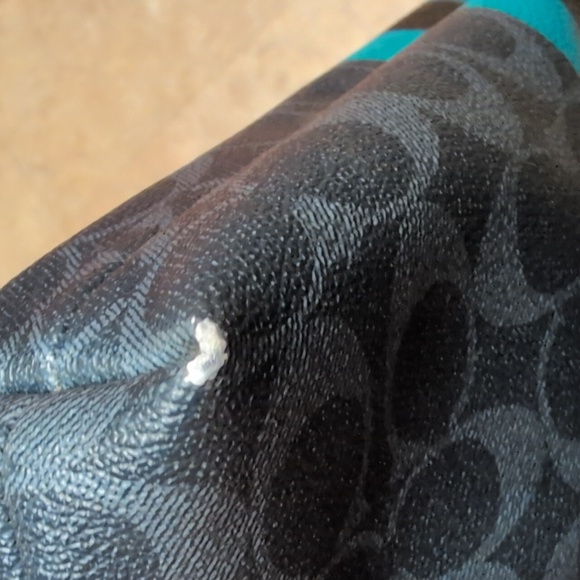 Coach Sig. Varsity Blue Leather Crossbody Bag - Picture 6 of 7